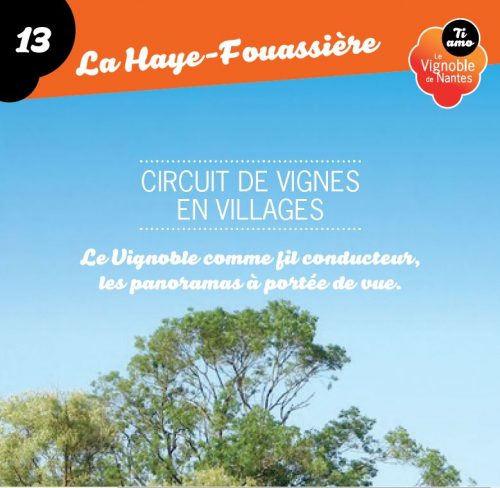 Fiche circuit de vignes en villages à la Haye Fouassière