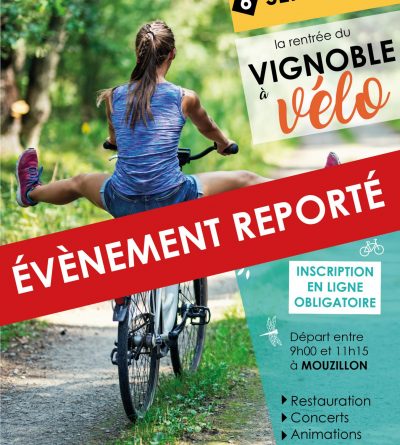 La manifestation La Rentrée du Vignoble à Vélo du 6 septembre est reportée