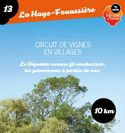 Fiche circuit de vignes en villages à la Haye Fouassière