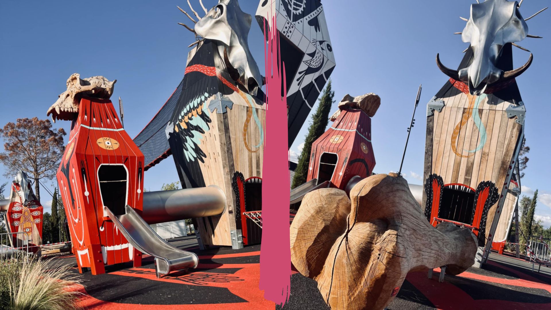 Aire de jeux enfants site du hellfest crédits hellcity