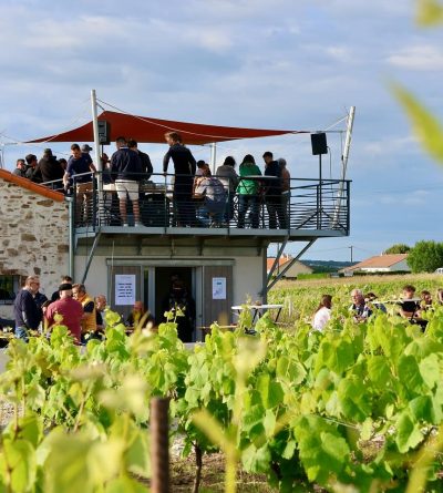 Week-end vélo et escapade sportive : un midi perché au dessus des vignes à La Cabane