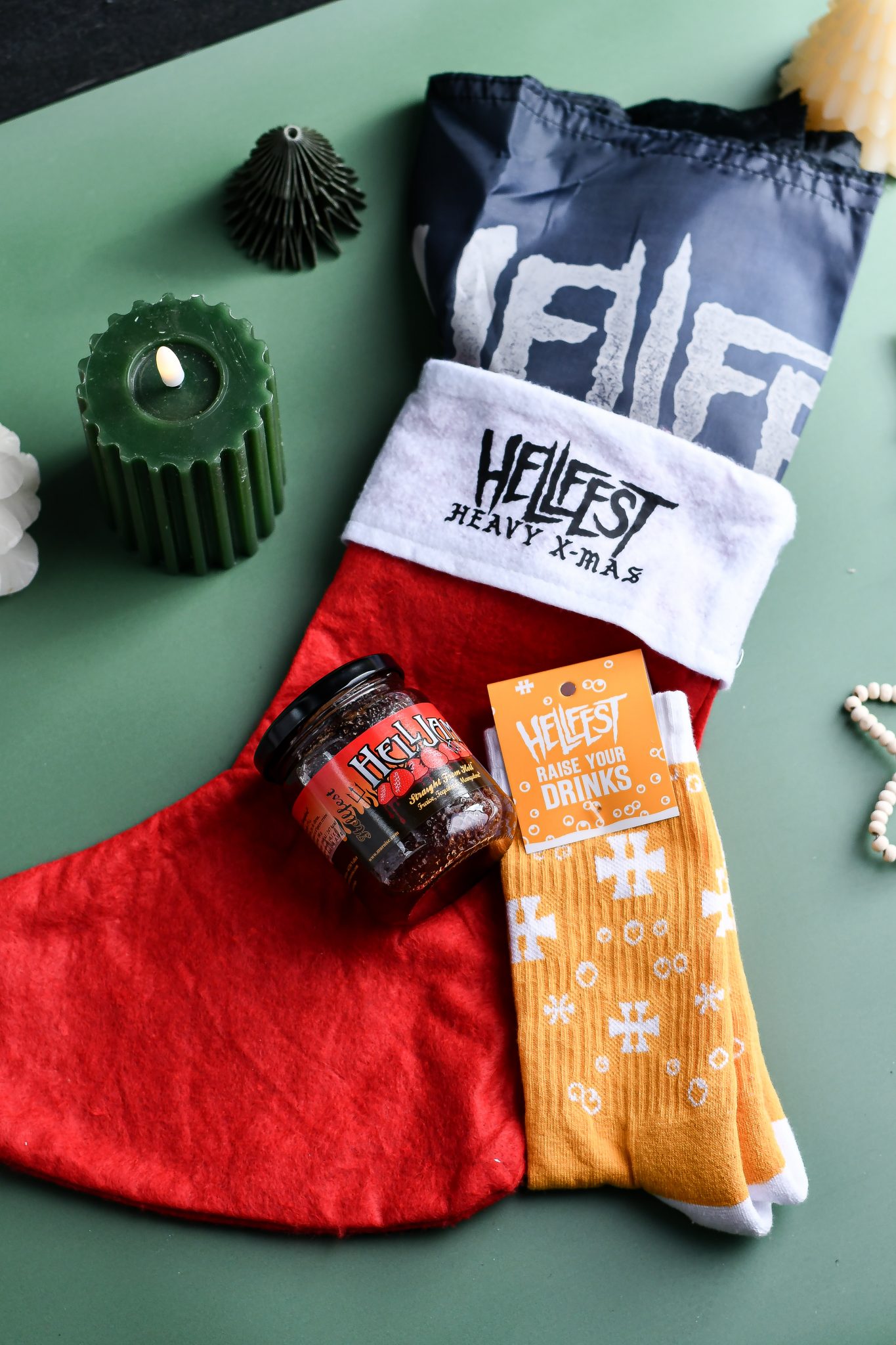 Chaussette de Noël Hellfest