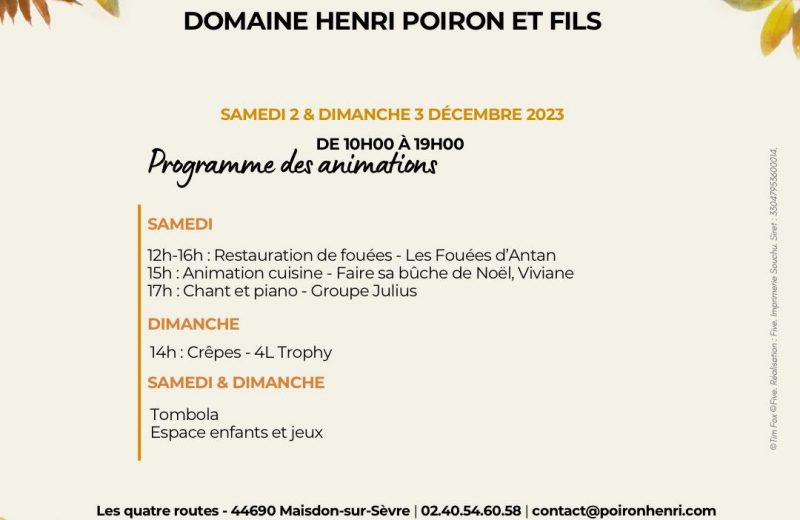 2023 portes ouvertes Domaine henri Poiron 4