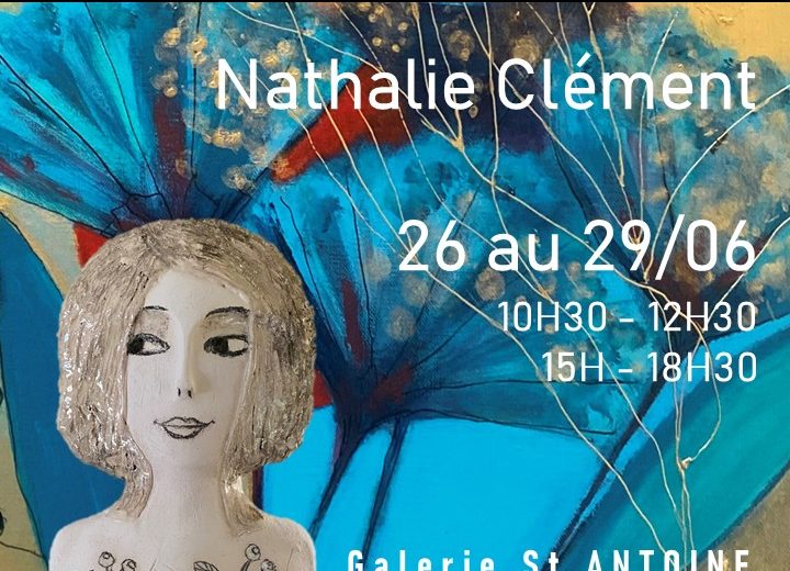 Affiche exposition « vivement l’été » de Nathalie Clément