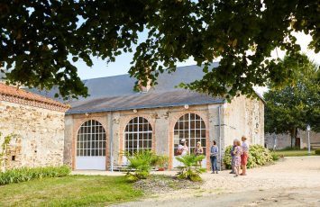 Salle de réception dans les anciennes orangeries