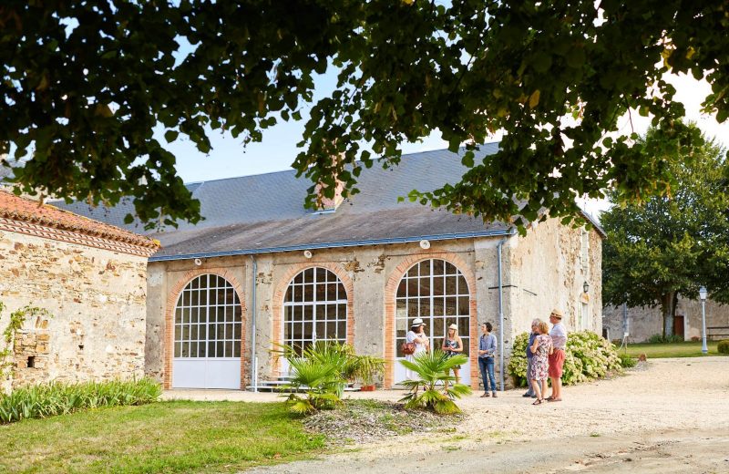 Salle de réception dans les anciennes orangeries