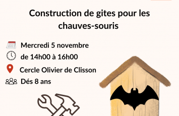 Atelier construction de gîtes pour chauves-souris