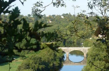 PANORAMA SUR LA SÈVRE ET LE PONT DE LA HAYE FOUASSIERE